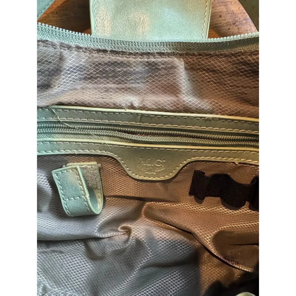 M.C Sage Green Croc Embossed Shoulder Bag | Rhinestone Western Buckle Studded
